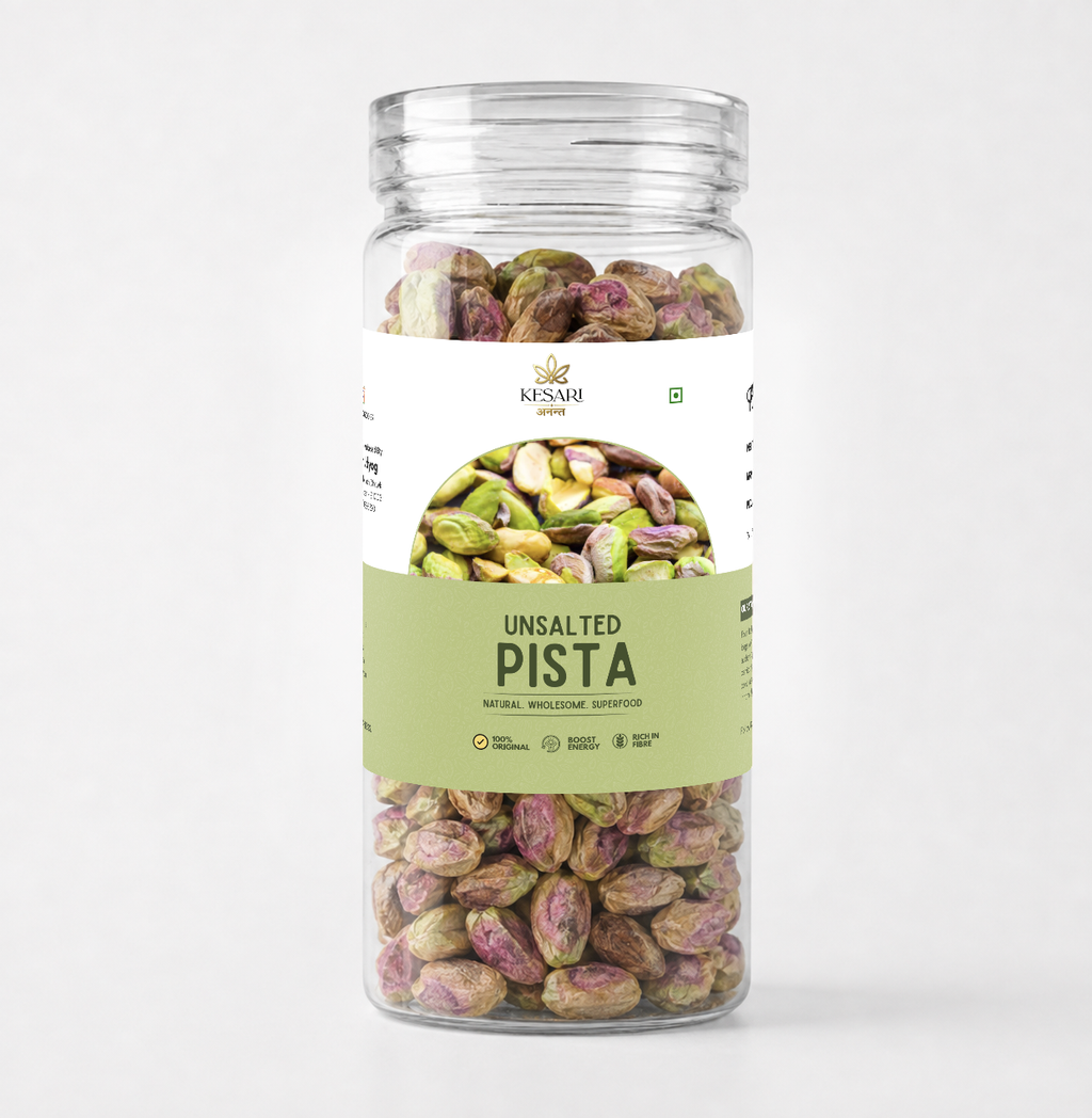 Kesari Ananta Unsalted Pistachio Kernels (Giri) jar